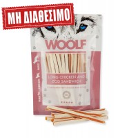 WOOLF LONG CHICKEN AND COD SANDWICH 100gr